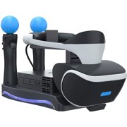 Skywin PSVR Stand - Charge, Showcase, and Display Your PS4 VR Headset and Processor - Compatible with Playstation 4 PSVR - Showcase and Move Controller Charging Station