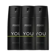 3 Pack Axe YOU Men's Deodorant Body Spray, 150ml