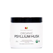 Pure Organic Psyllium Husk Powder Bulk - 10oz (280g) Bulk Organic Whole Unflavored Fiber & Colon Cleanse Psyllium Seed