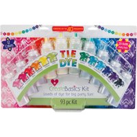 Create Basics 20 Bottle Tie Dye Party Kit, 12 Bright Colors