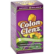 Natural Balance Colon Clenz | Herbal Colon Cleanse & Detox Supplement | Gentle & Dependable Overnight Formula