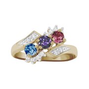 Personalized Desire Mother's Birthstone Ring available in 10kt Gold Plate, 10kt Gold and 14kt Gold
