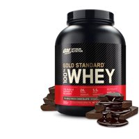 Optimum Nutrition Gold Standard 100% Whey Protein Powder, Double Rich Chocolate, 24g Protein, 5 LB