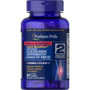 Puritan's Pride Triple Strength Glucosamine Chondroitin with Vitamin D3-80 Caplets