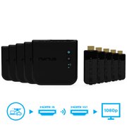 Nyrius ARIES Prime Wireless Video HDMI Transmitter & Receiver for Streaming HD 1080p 3D Video & Digital Audio from Laptop, PC, Cable, Netflix, YouTube, PS4 to HDTV - NPCS549 (Pack of 5)