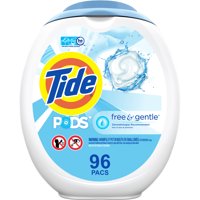 Tide Pods Free & Gentle, Laundry Detergent Pacs, 96 ct.