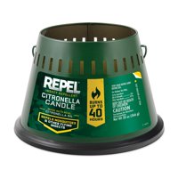 Repel Insect Repellent Triple Wick Citronella Candle, Green
