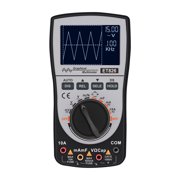 2-in-1 Intelligent Digital Oscilloscope Multimeter DC/AC Current Voltage Resistance Frequency Diode Tester 4000 Counts 200KHz Analog Bandwidth 200Ksps Maximum Real-Time Sampling Rate with Analog Bar G