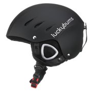 Lucky Bums Snow Sport Helmet with Fleece Liner, Matte Black, Medium