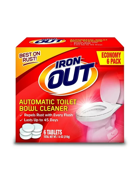 Summit Brands AT12T Iron Out Automatic Toilet Bowl Cleaner, 2-Pack (3 Package)