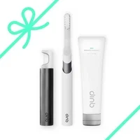 Quip Slate Metal Electric Toothbrush, Toothpaste & Refillable Floss Gift Set