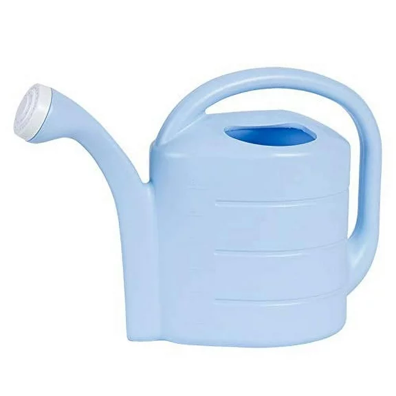 Novelty Deluxe Plastic Watering Can, Sky Blue, 2 Gallons