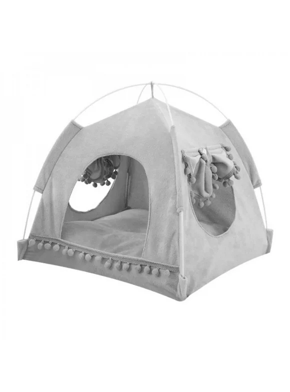 Elaydool Pets Tent House Portable Washable Breathable Outdoor Indoor Kennel Small Dogs Accessories Bed Playpen Pets Products Four Seasons