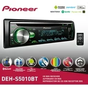 "Pioneer DEH-S5010BT CD Receiver with Bluetooth, Single DIN, In-dash"