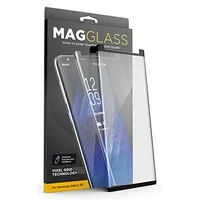[Case Compatible] Galaxy S9 Tempered Glass Screen Protector, MagGlass (XT90 Scratchproof/Shatterproof) Reinforced Screen Guard w/Pixel Grid Technology (Includes Precision applicator)
