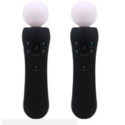?Black? 2 pcs Anti-slip Silicone Rubber Cover Protective Skin Case for PlayStation PS4 VR Move Motion Controller