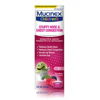 Mucinex Children's Liquid - Stuffy Nose & Cold Mixed Berry 4 oz. (Packaging May Vary)