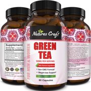 Green Tea Weight Loss Pills with Detox Cleanse, Burn Belly Fat and Lose Weight Naturally Fast a Dietary Supplement with Pure Extract for Men and Women, Pre Workout and Natural Energy