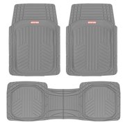 Motor Trend Deep Dish Rubber Floor Mats for Car SUV TRUCK Van, All-Climate All Weather Performance Plus Heavy Duty Liners Odorless