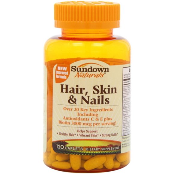 Sundown Naturals Hair, Skin & Nails Caplets 120 ea