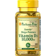 Puritan's Pride Vitamin D3 10,000 IU - 100 Softgels