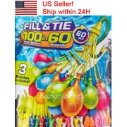 888 Pcs 24 Bunch Self-Sealing O Balloon style Water Balloons self tie