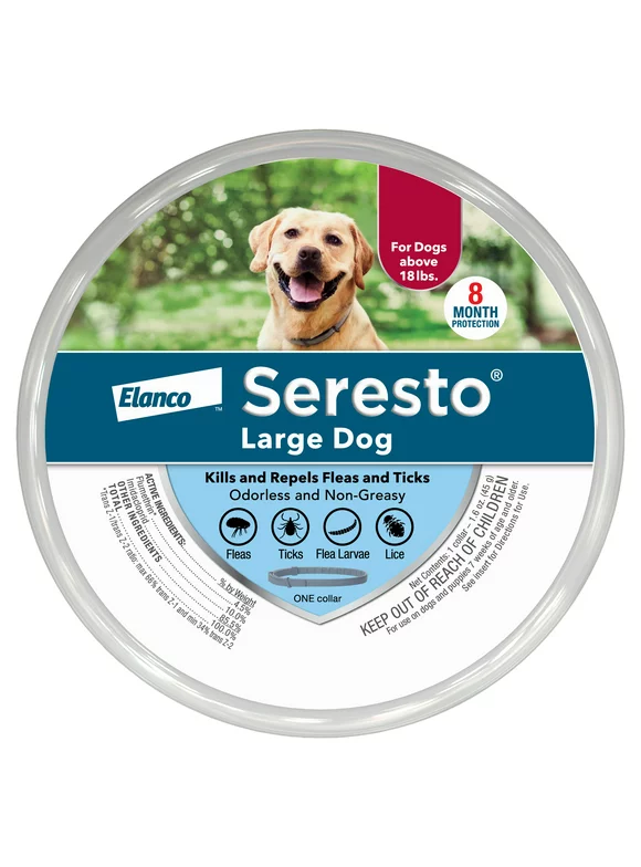 Seresto for Large Dogs 8 Month Flea & Tick Prevention Collar