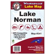 Kingfisher Maps Waterproof Topographical Lake Map Lake Norman North Carolina