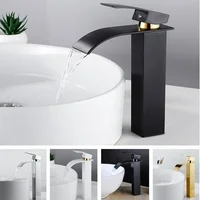 The New Fashion Waterfall Bathroom Counter Top Basin Mixer Tap Taps Sink Tall Chrome faucet