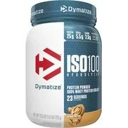 Dymatize ISO100 Hydrolyzed Whey Isolate Protein Powder, Peanut Butter, 1.6 lb