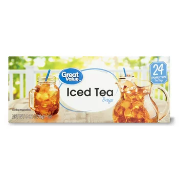 Great Value Iced Tea Bags Family Size, 24 Count, 6 oz