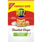 RITZ Toasted Chips Sour Cream and Onion, Family Size, 11.4 oz