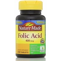 Nature Made Folic Acid 400 mcg Tablets 250 Each