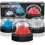 Crystal Growing Kit for Kids- DIY Grow Make Your Own Crystal STEAM Experimental Science Kit for Kids Boys and Girls & Adults - 3 Display Colossal Crystals Domes - Educational Birthday Gift for Kids