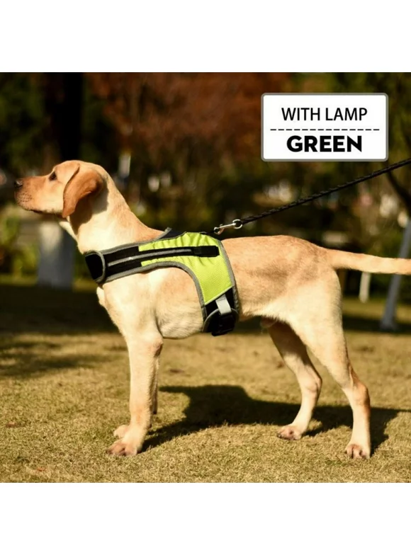 No Pull Dog Harness for Large Dog Adjustable Reflective Pet Dog Vest Harness for Outdoor Walking by DA BOOM