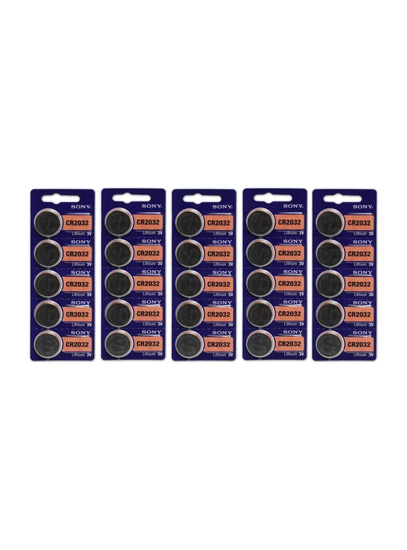 Sony CR2032 High Energy Button Cell Lithium Watch 3V Battery - 25 Pack