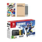 Nintendo Switch Fortnite Wildcat Edition and Game Bundle: Limited Console Set, Pre-Installed Fortnite, Epic Wildcat Outfits, 2000 V-Bucks, Super Mario Party, Mytrix Tempered Glass Screen Protector