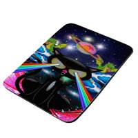 Kitty Cat Rainbow Laser Eyes - KuzmarK Mousepad / Hot Pad / Trivet
