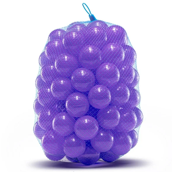 Upper Bounce Crush Proof Plastic Trampoline Pit Balls 100 Pack - Purple