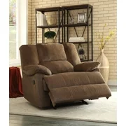ACME Oliver Oversized Glider Recliner, Chocolate Corduroy