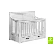 Million Dollar Baby Classic Hollis 4-in-1 Convertible Storage Crib with Toddler Bed Conversion Kit