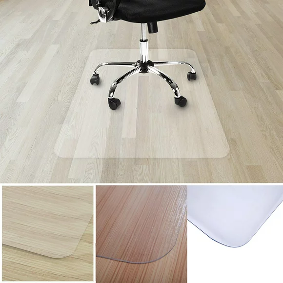 Ktaxon 36x48"Hard Wood Floor Home Office Pvc Floor Mat Square for Office Rolling Chair Transparent