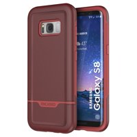 Galaxy S8 Case, Rebel Series Heavy Duty (dual-layer) Impact Armor by Encased (Samsung S8) (Brick Red)
