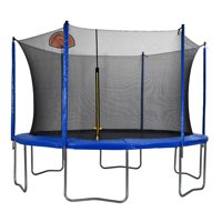 Winado 12 FT Trampoline, with Safety Enclosure Net, Basketball Hoop and Ladder