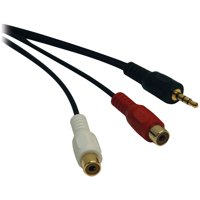 P315-06N 3.5mm Mini Stereo to 2 RCA Splitter Adapter Cable