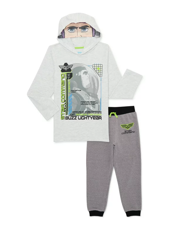 Buzz Lightyear Boy Cosplay Hoodie and Joggers Outfit Set, 2-Piece, Sizes 4-10