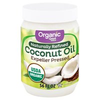 Great Value Organic Naturally Refined Coconut Oil, 56 fl oz