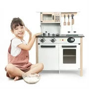 Play Kitchen Set Pretend Play Kitchen Toys for Boys and Girls Role Play Realistic Kitchen Play Set Gift for Children Kids Toddlers