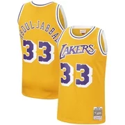 Kareem Abdul-Jabbar Los Angeles Lakers Mitchell & Ness 1984-85 Hardwood Classics Swingman Jersey - Gold