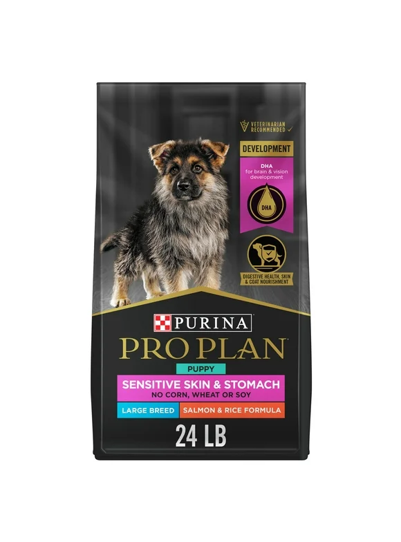 Purina Pro Plan Sensitive Skin and Stomach Large Breed Puppy Food Salmon and Rice Formula